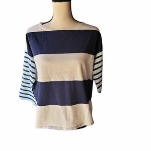 J. Crew Nautical Top with Boat Neck